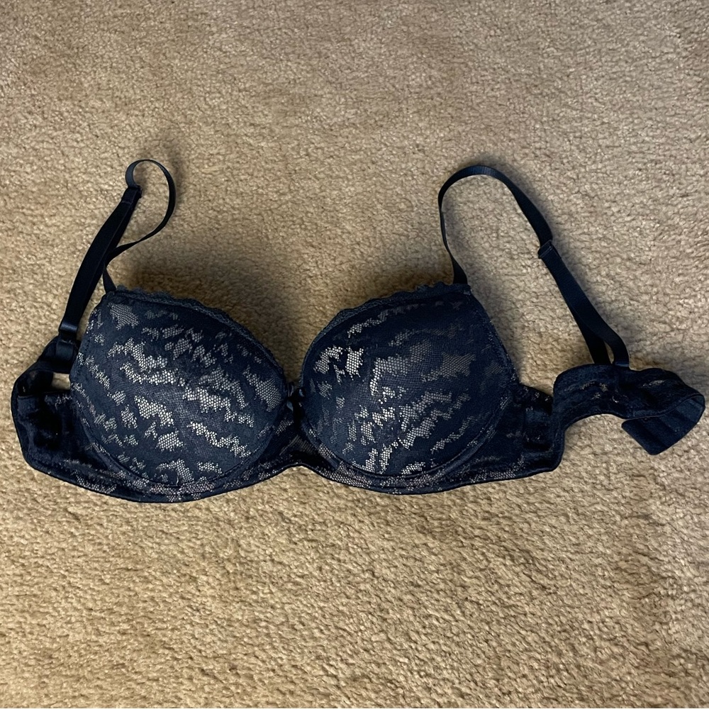 Navy Lingerie Bra - 36B